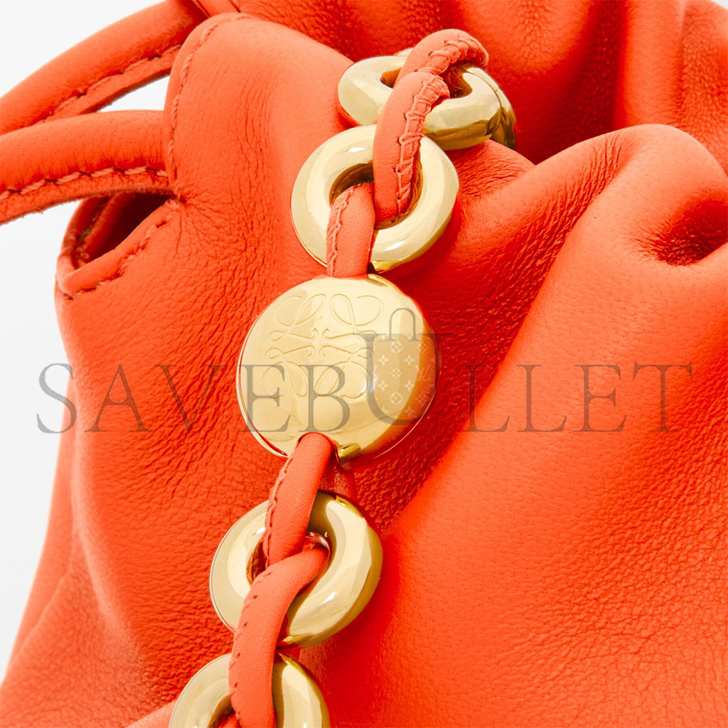 LOEWE MEDIUM FLAMENCO PURSE IN MELLOW NAPPA LAMBSKIN 0011180825 (30*20*10.5cm)